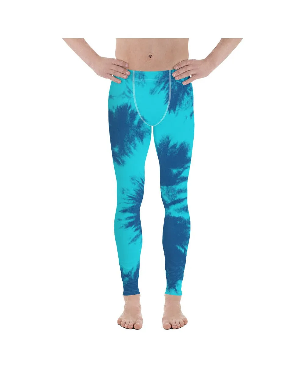 Blue & Aqua Tie Dye Meggings