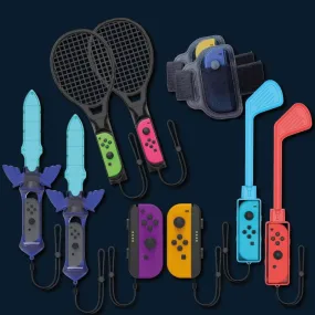DAMAGED BOX Numskull Nintendo Switch Sports Accessories Mega Bundle Pack