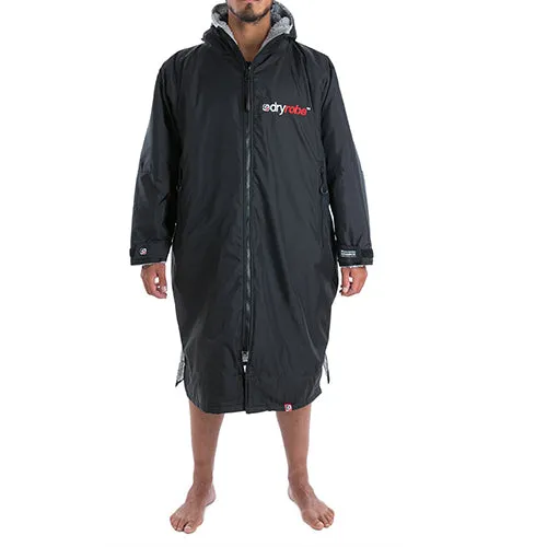 Dryrobe Advance Changing Robe Long Sleeved - Black / Grey