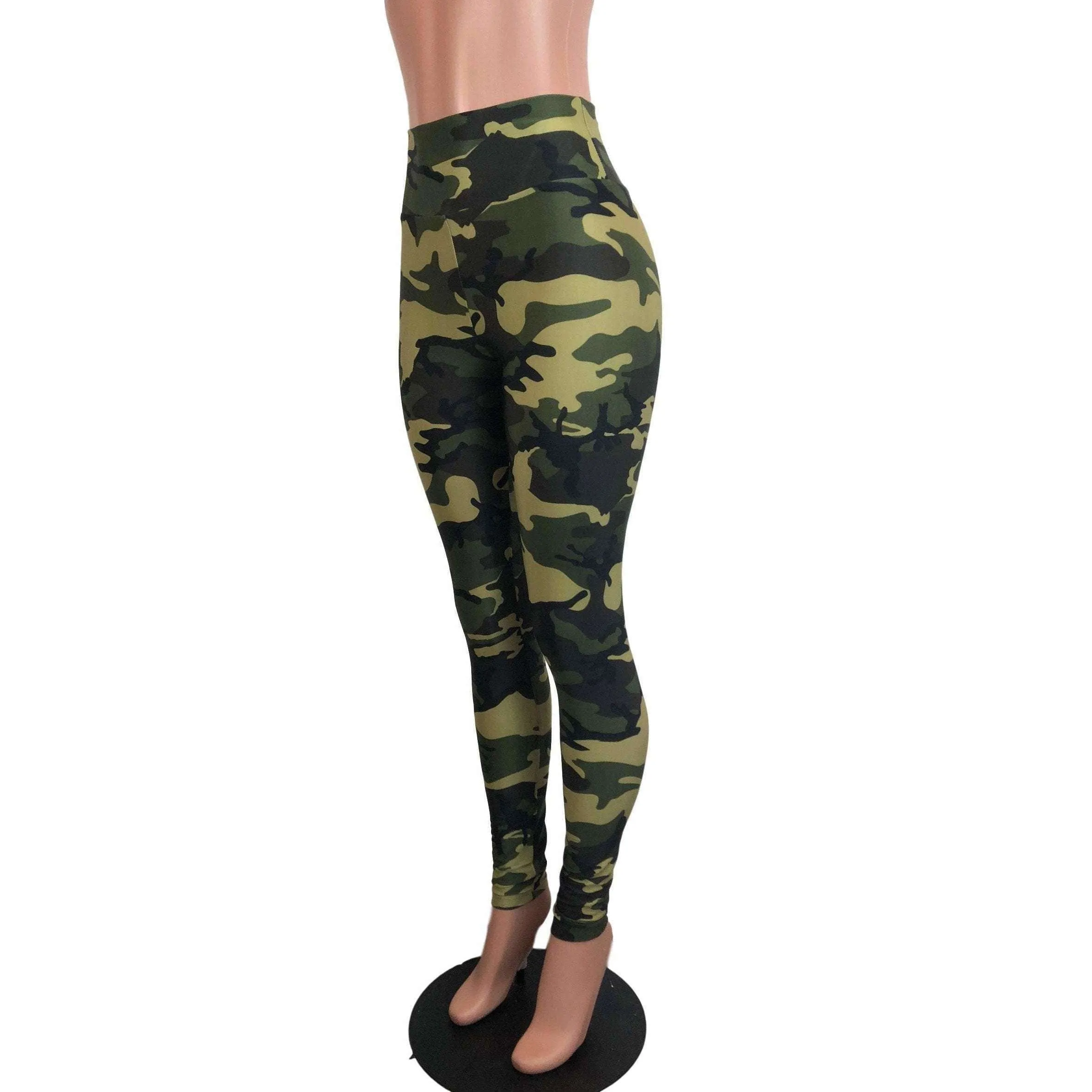 SALE - Camo or Camouflage High Waisted Leggings Pants