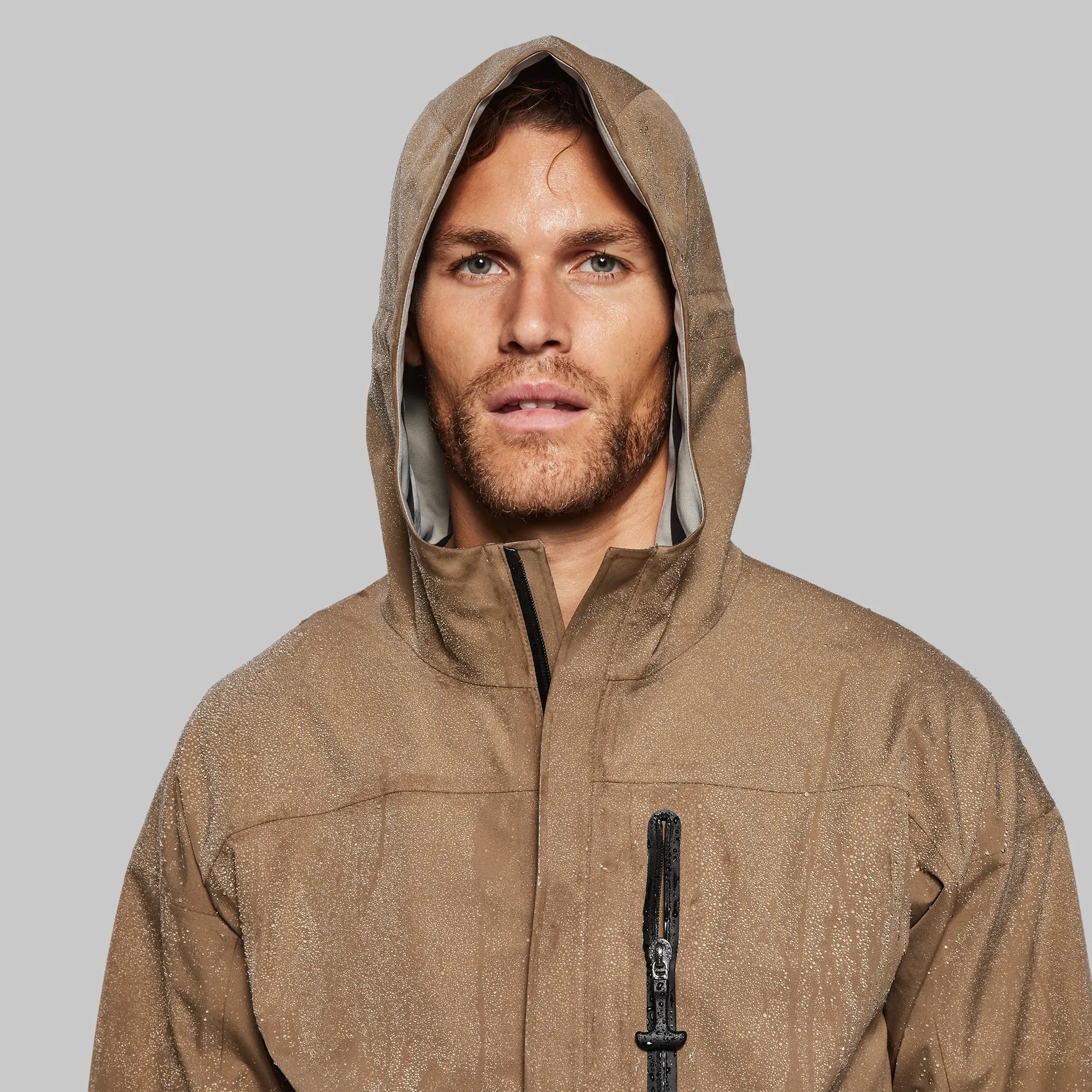 Waterfallproof Jacket. Tan edition