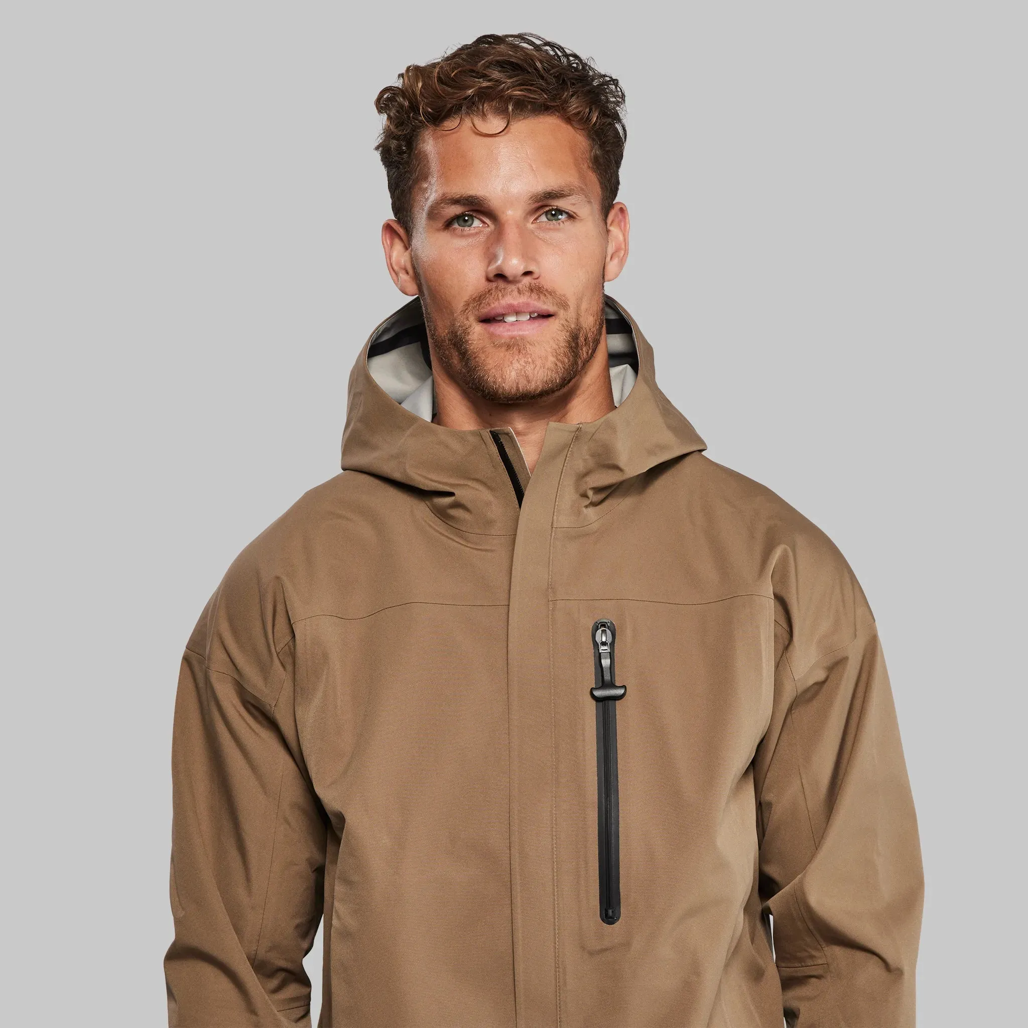 Waterfallproof Jacket. Tan edition
