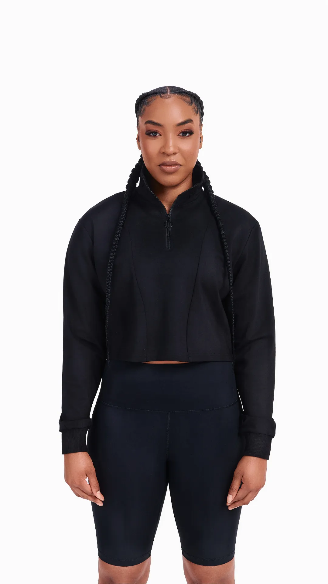 Ziama Cropped Jacket - Black